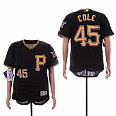 Pirates 45 Gerrit Cole Black Flexbase Jersey Sguo,baseball caps,new era cap wholesale,wholesale hats